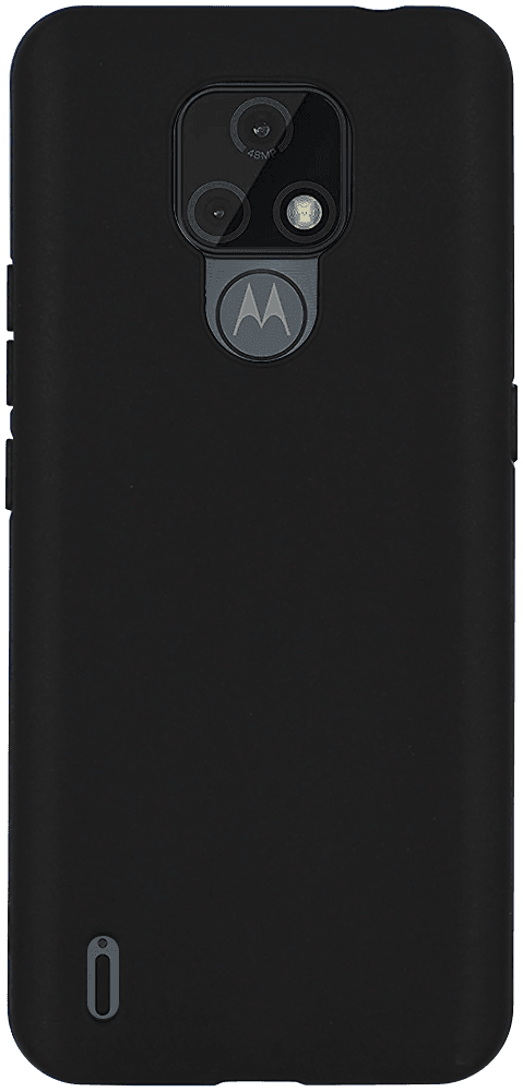 Motorola Moto E7 szilikon tok matt fekete