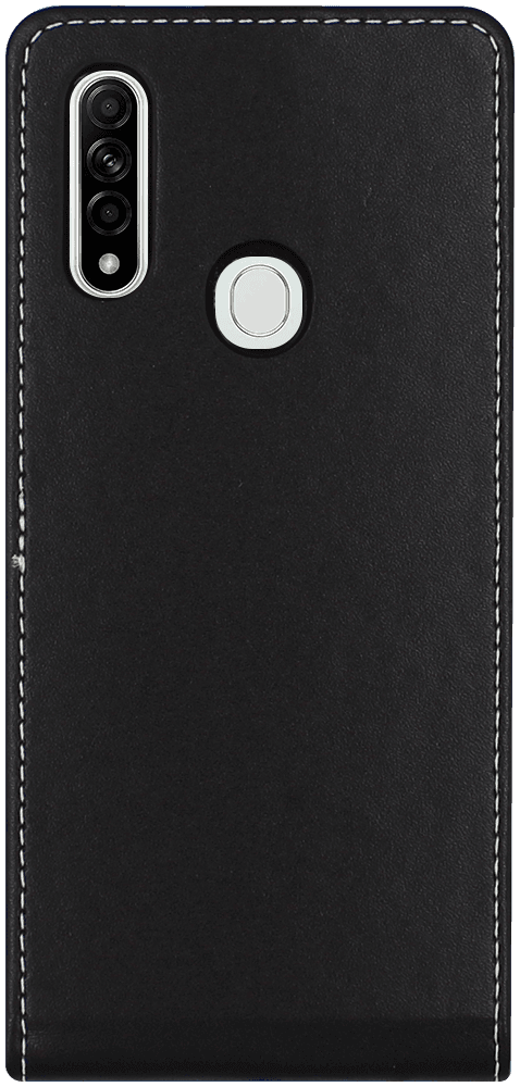 Oppo A31 lenyíló flipes bőrtok fekete