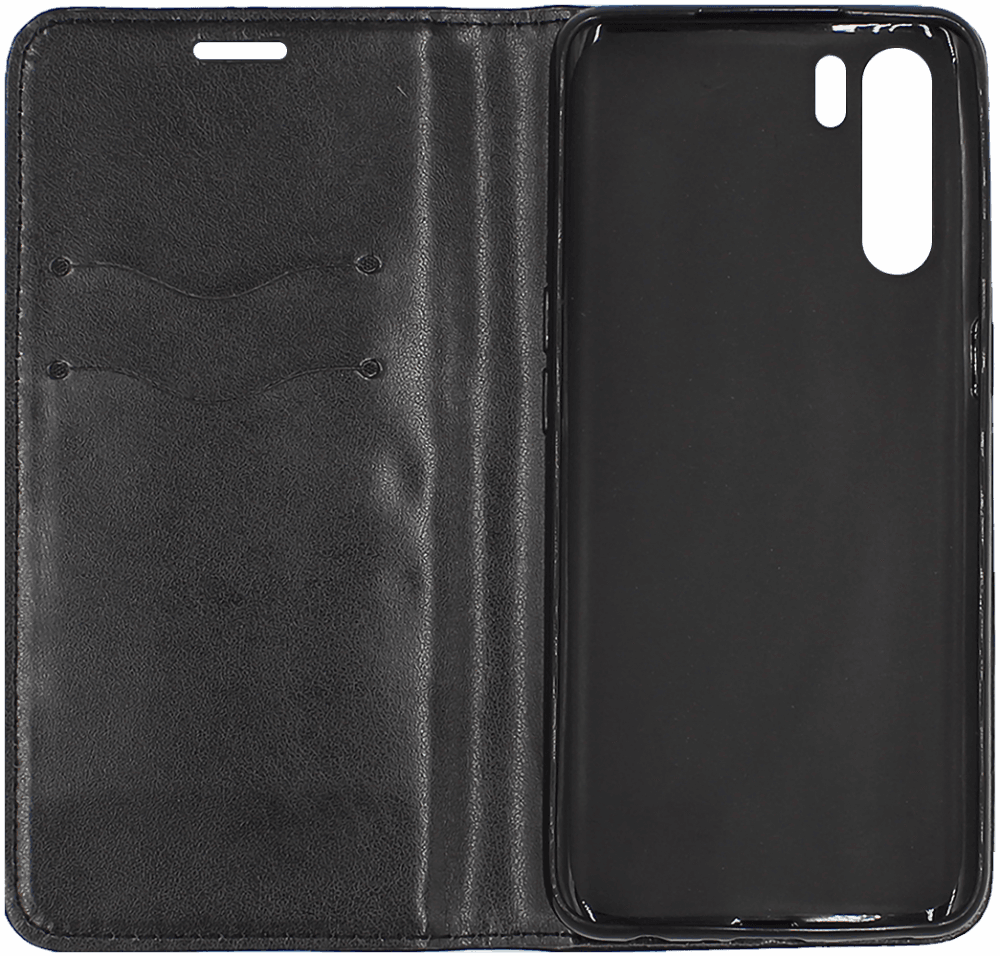 Oppo A91 oldalra nyíló flipes bőrtok asztali tartó funkciós fekete