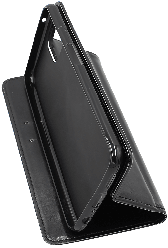 Oppo Reno4 Z 5G oldalra nyíló flipes bőrtok asztali tartó funkciós fekete
