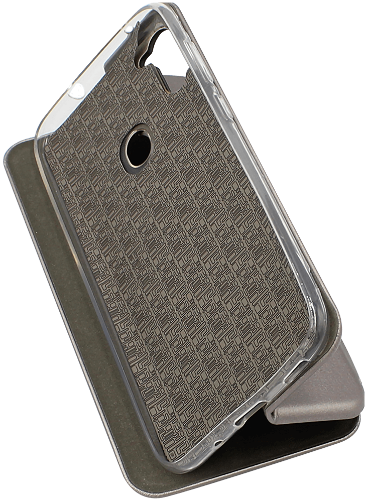 Samsung Galaxy M11 (SM-M115F) oldalra nyíló mágneses flipes bőrtok prémium minőség ezüst