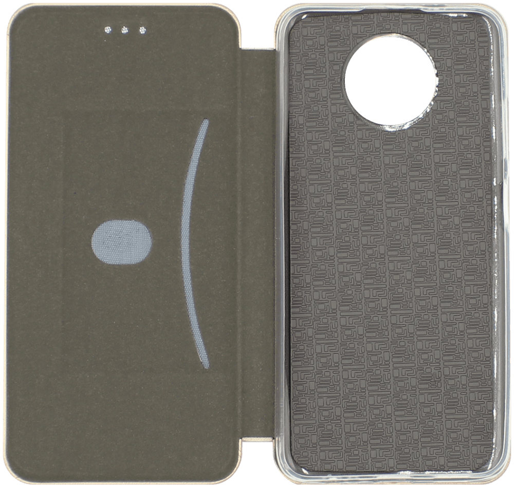 Xiaomi Redmi Note 9T oldalra nyíló mágneses flipes bőrtok prémium minőség arany