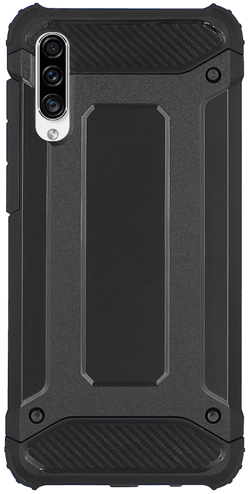 Samsung Galaxy A30s (SM-A307F) ütésálló tok légpárnás sarkas, hibrid Forcell Armor fekete