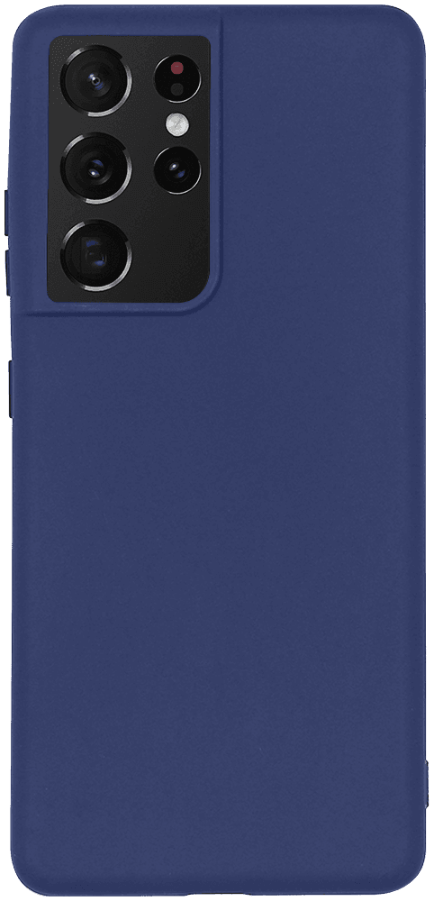 Samsung Galaxy S21 Ultra 5G (SM-G998B) szilikon tok matt sötétkék