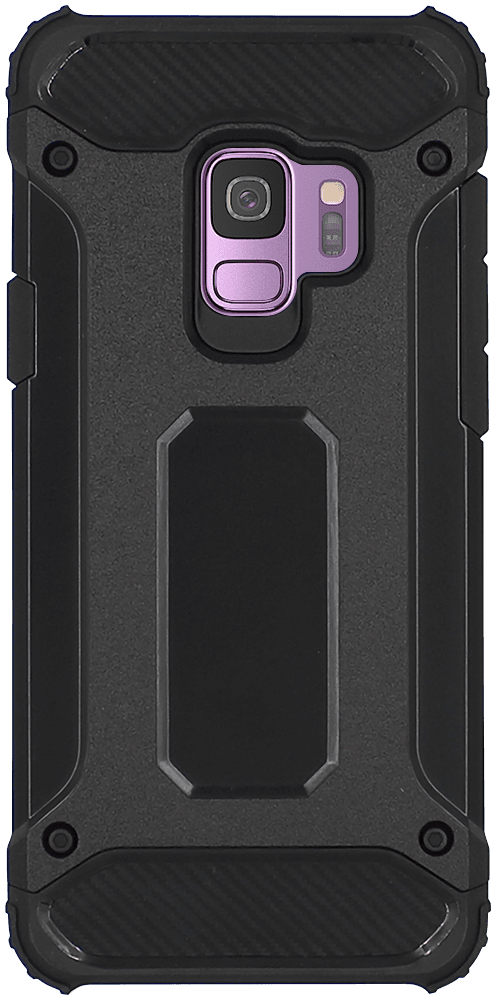 Samsung Galaxy S9 (G960) ütésálló tok légpárnás sarkas, hibrid Forcell Armor fekete