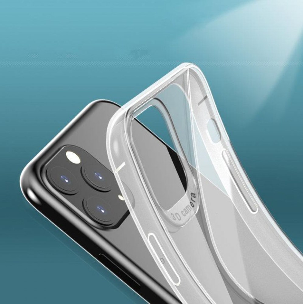 Samsung Galaxy M21 (SM-M215F) szilikon tok S-CASE átlátszó füstszínű