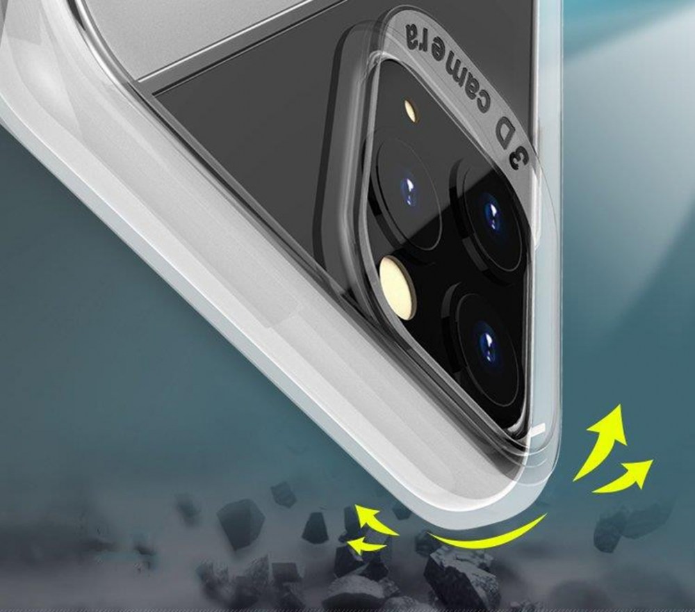 Samsung Galaxy A41 ( SM-A415F) szilikon tok S-CASE átlátszó füstszínű