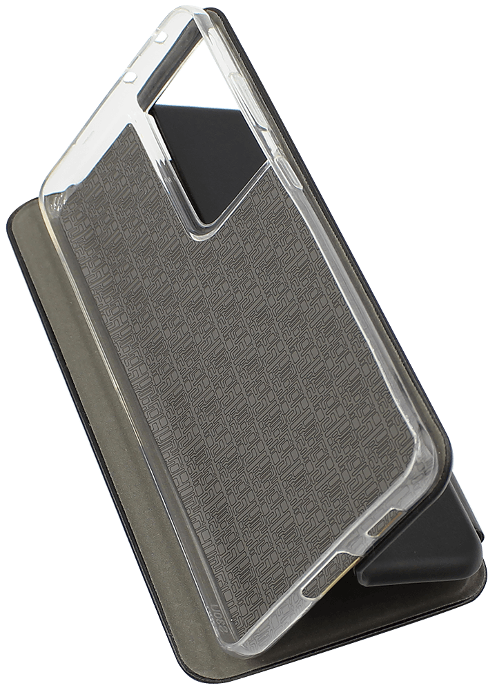 Samsung Galaxy S21 Ultra 5G (SM-G998B) oldalra nyíló mágneses flipes bőrtok prémium minőség fekete