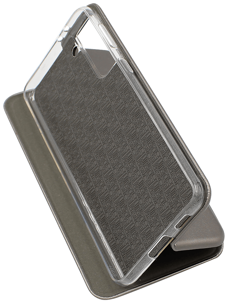 Samsung Galaxy S21 Plus 5G (SM-G996B) oldalra nyíló mágneses flipes bőrtok prémium minőség ezüst