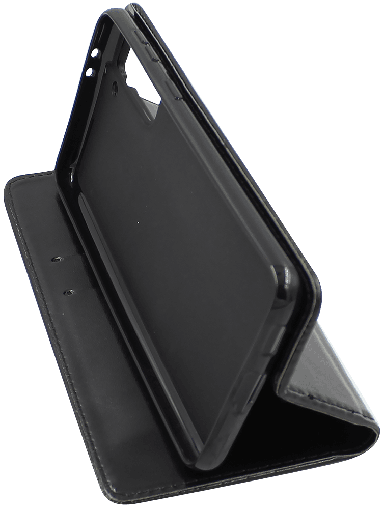Samsung Galaxy S21 Plus 5G (SM-G996B) oldalra nyíló flipes bőrtok asztali tartó funkciós fekete