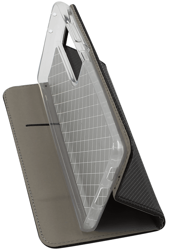 Samsung Galaxy S21 Ultra 5G (SM-G998B) oldalra nyíló flipes bőrtok rombusz mintás fekete