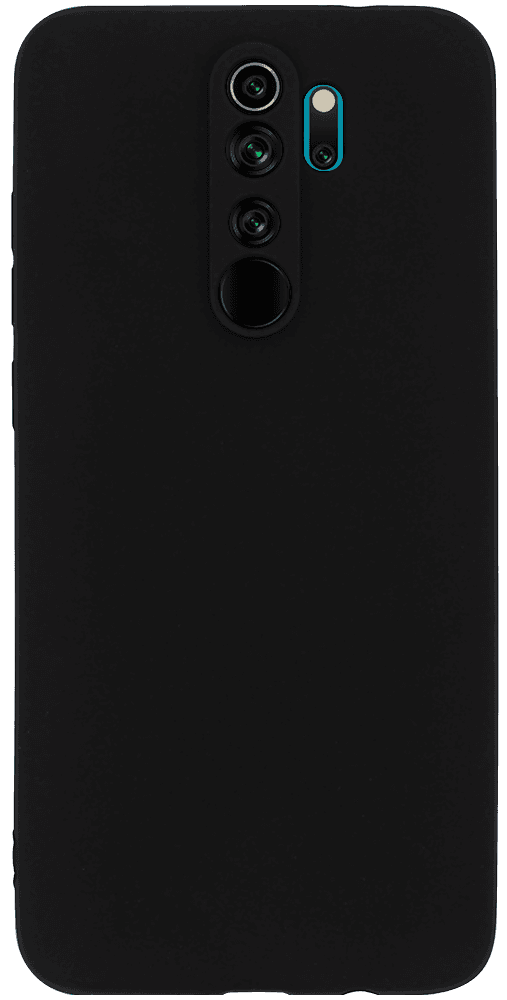 Xiaomi Redmi Note 8 Pro szilikon tok kameravédővel matt fekete