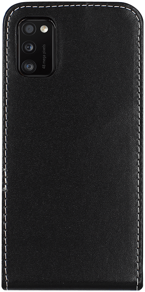 Samsung Galaxy A41 ( SM-A415F) lenyíló flipes bőrtok fekete