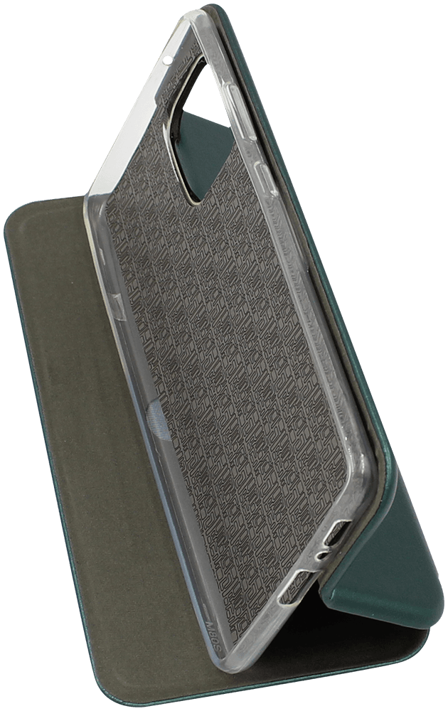 Samsung Galaxy S10 Lite (SM-G770F) oldalra nyíló mágneses flipes bőrtok prémium minőség sötétzöld