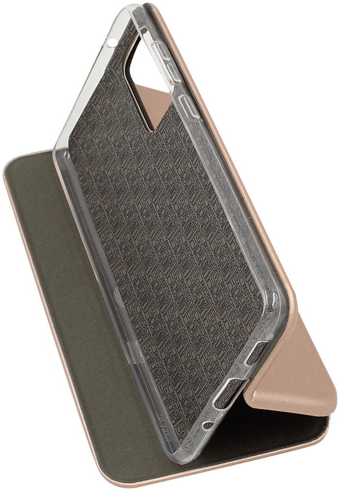 Samsung Galaxy S20 FE oldalra nyíló mágneses flipes bőrtok prémium minőség rozéarany
