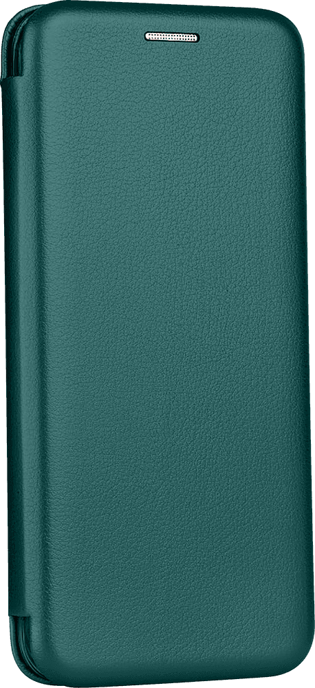 Samsung Galaxy A02s (SM-A025) oldalra nyíló mágneses flipes bőrtok prémium minőség sötétzöld