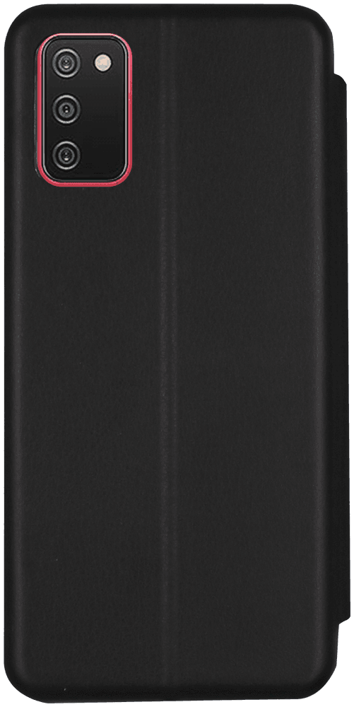 Samsung Galaxy A02s (SM-A025) oldalra nyíló mágneses flipes bőrtok prémium minőség fekete