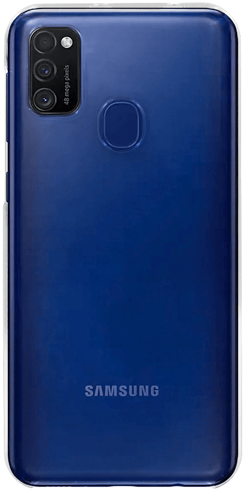 Samsung Galaxy M21 (SM-M215F) kemény hátlap szilikon előlap 360° védelem átlátszó