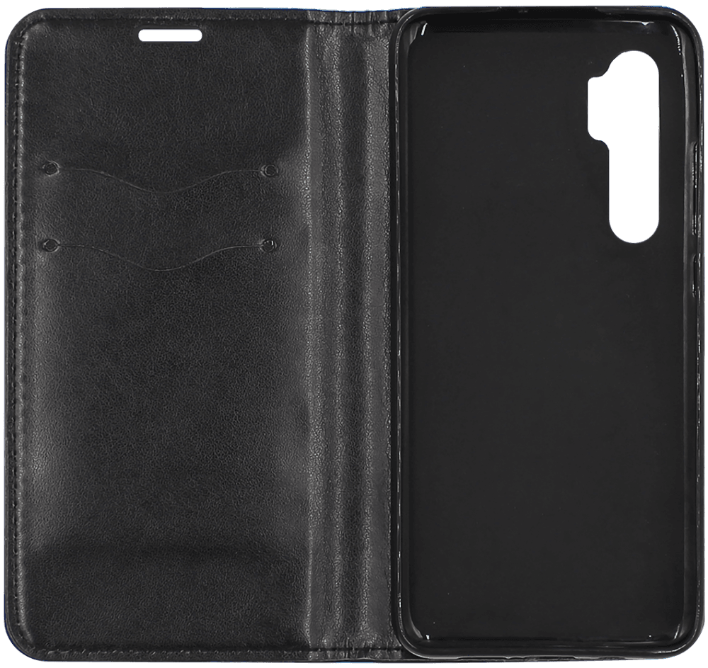 Xiaomi Mi Note 10 Lite oldalra nyíló flipes bőrtok asztali tartó funkciós fekete