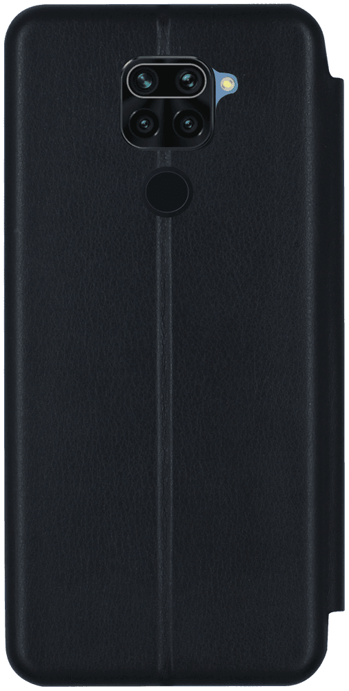 Xiaomi Redmi Note 9 oldalra nyíló mágneses flipes bőrtok prémium minőség fekete