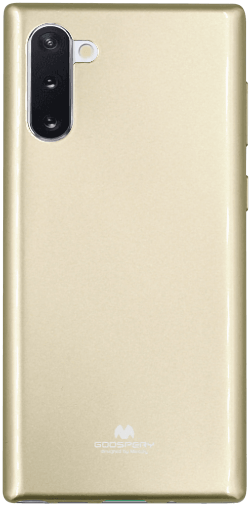 Samsung Galaxy Note 10 szilikon tok gyári MERCURYCASE csillámos arany