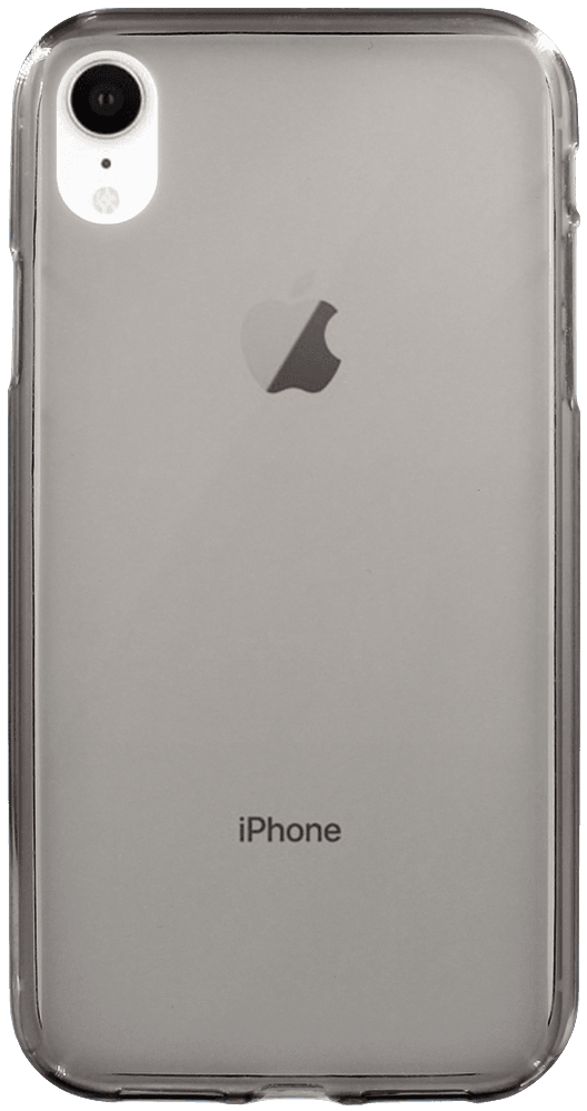 Apple iPhone XR szilikon tok átlátszó füstszínű