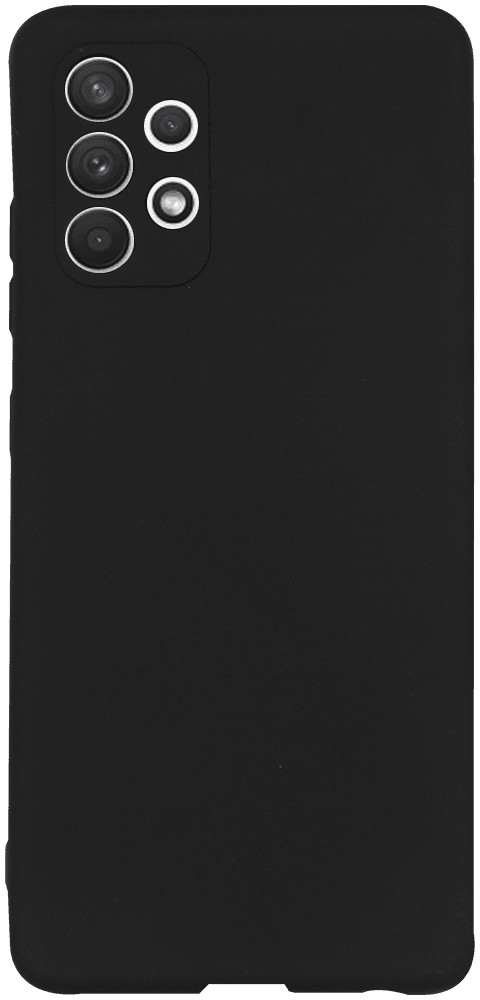 Samsung Galaxy A32 4G (SM-A325F) szilikon tok kameravédővel matt fekete