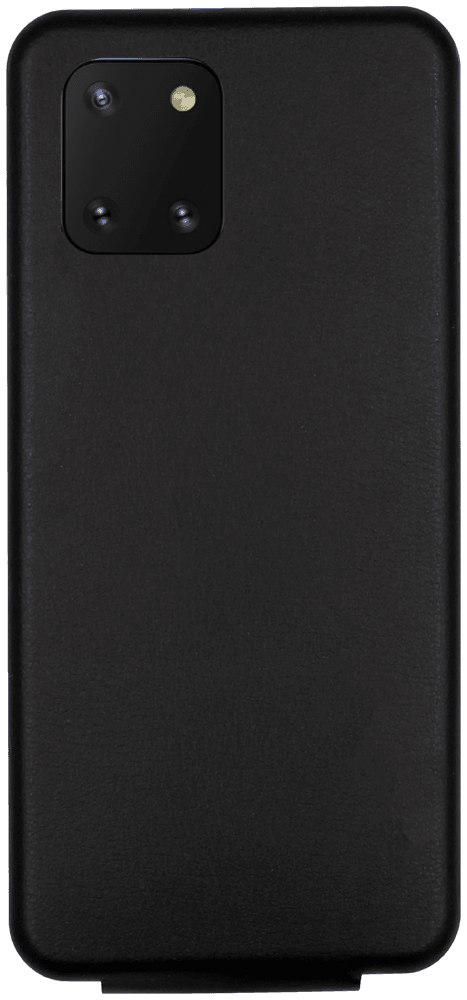 Samsung Galaxy Note 10 Lite (SM-N770F) lenyíló mágneses flipes bőrtok prémium minőség fekete