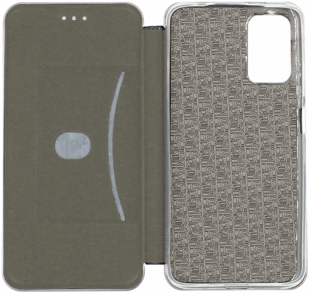 Xiaomi Redmi 9T oldalra nyíló mágneses flipes bőrtok prémium minőség ezüst