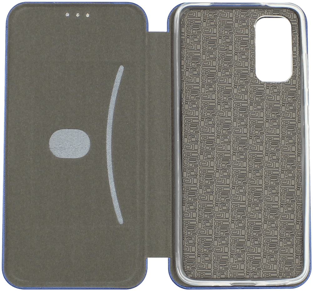Samsung Galaxy S20 (SM-G980F) oldalra nyíló mágneses flipes bőrtok prémium minőség sötétkék