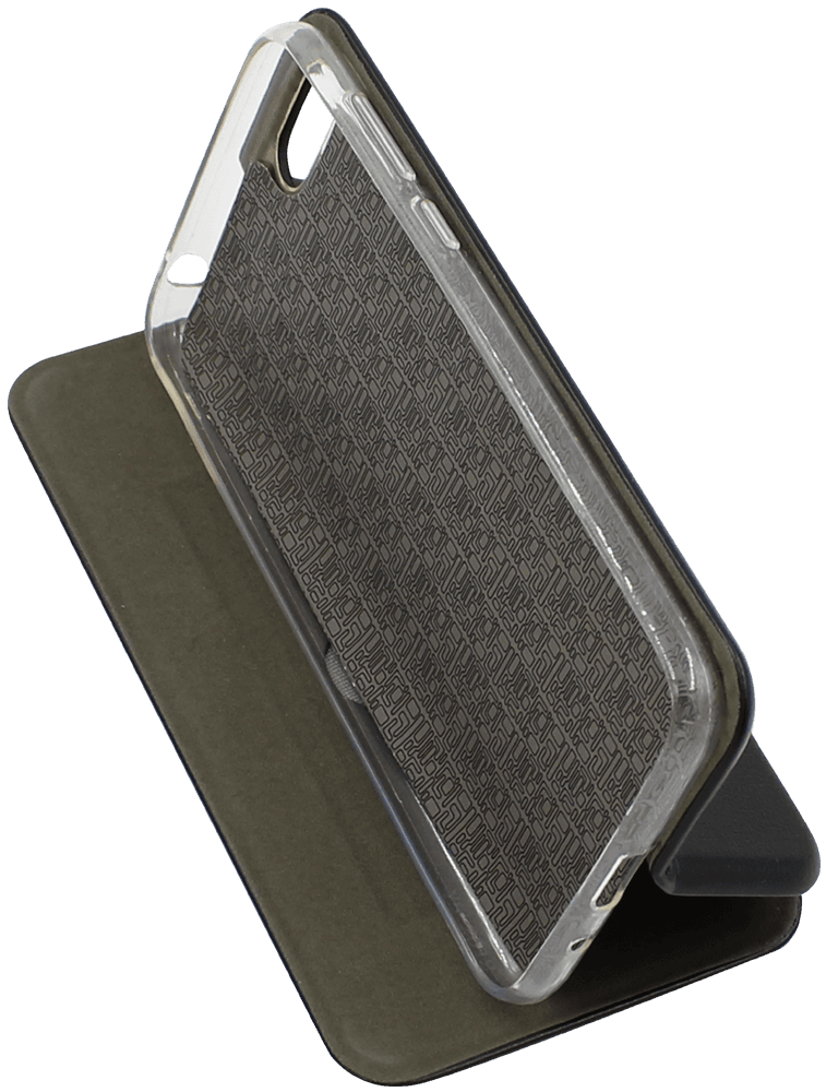 Huawei Y5 Prime 2018 (Y5 2018) oldalra nyíló mágneses flipes bőrtok prémium minőség fekete