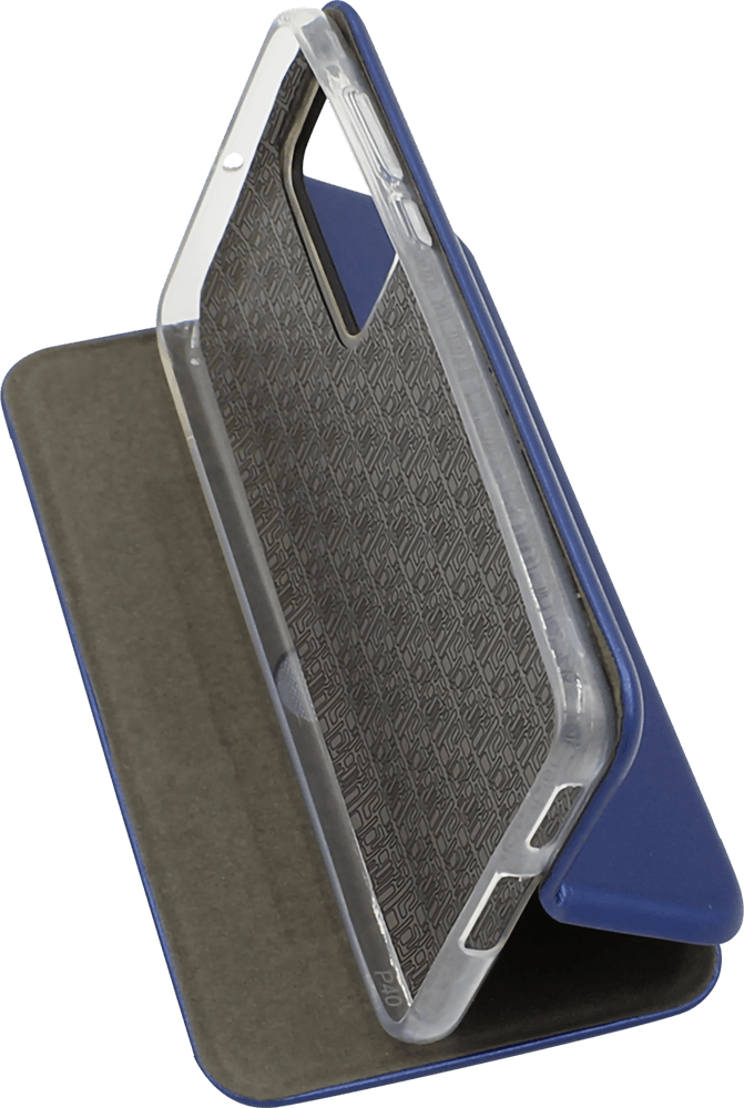 Huawei P40 oldalra nyíló mágneses flipes bőrtok prémium minőség sötétkék