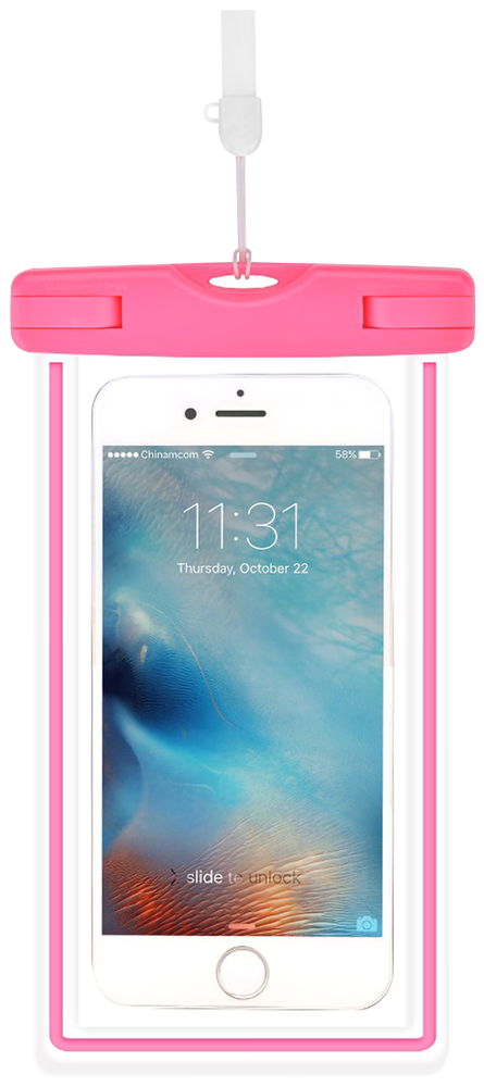 HTC U11 vízálló tok Devia Ranger univerzális rózsaszín