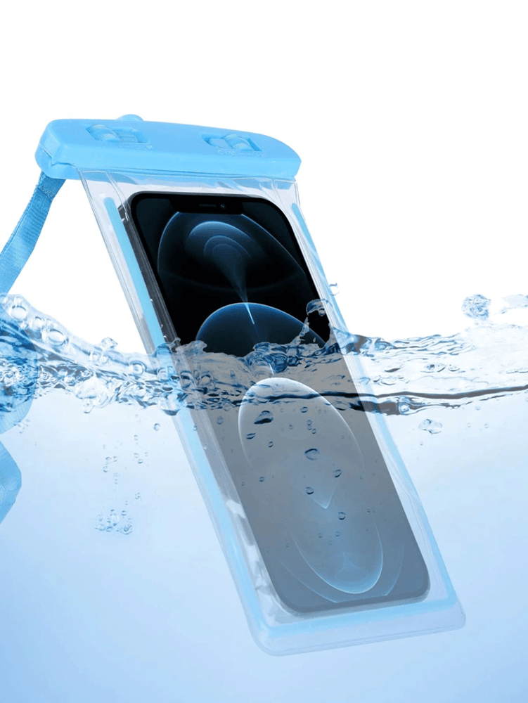 Huawei Y5 2017 vízálló tok univerzális fluoreszkáló kék