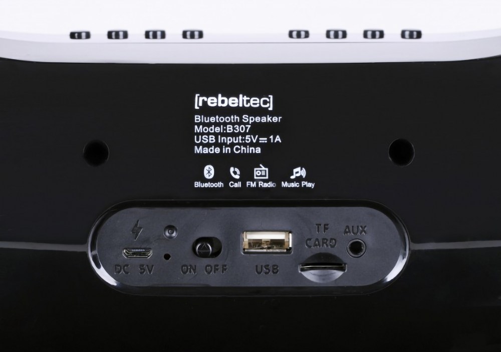LG K8 2017 kompatibilis bluetooth hangszóró Rebeltec Soundbox fekete
