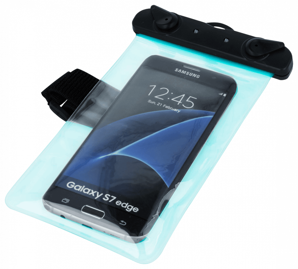 Sony Xperia XZ1 Compact (G8441) vízálló tok univerzális, karszalaggal kék