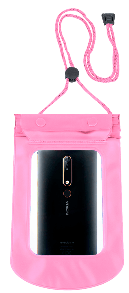 Motorola Moto C Plus vízálló tok univerzális rózsaszín