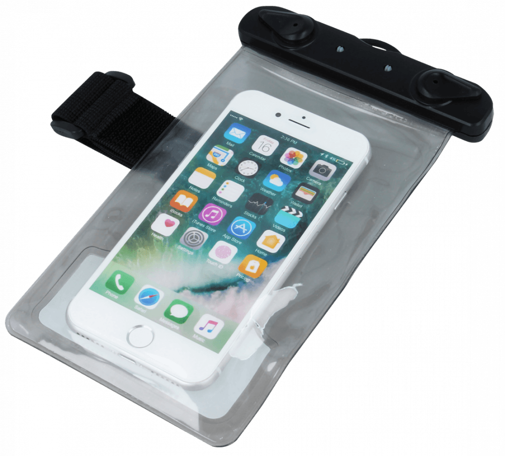 Apple iPhone SE (2020) vízálló tok univerzális, karszalaggal fekete