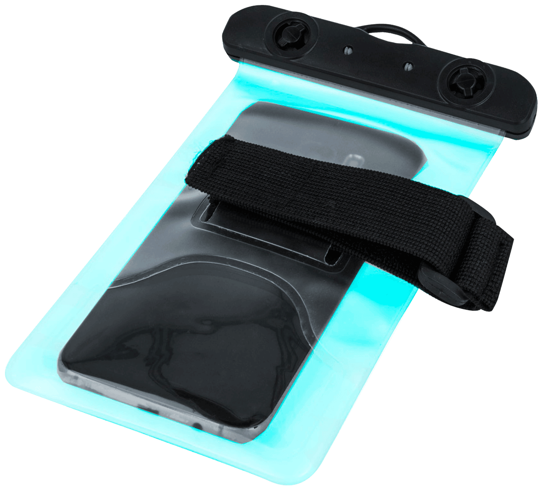 Sony Xperia L1 vízálló tok univerzális, karszalaggal kék