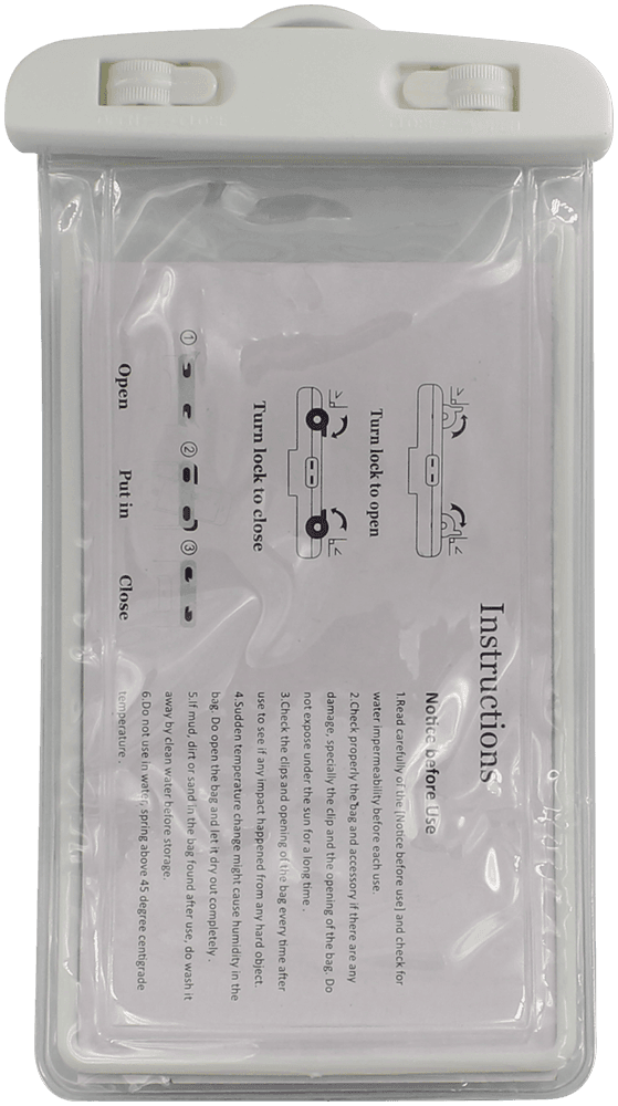Sony Xperia X Compact (F5321) vízálló tok univerzális fluoreszkáló fehér