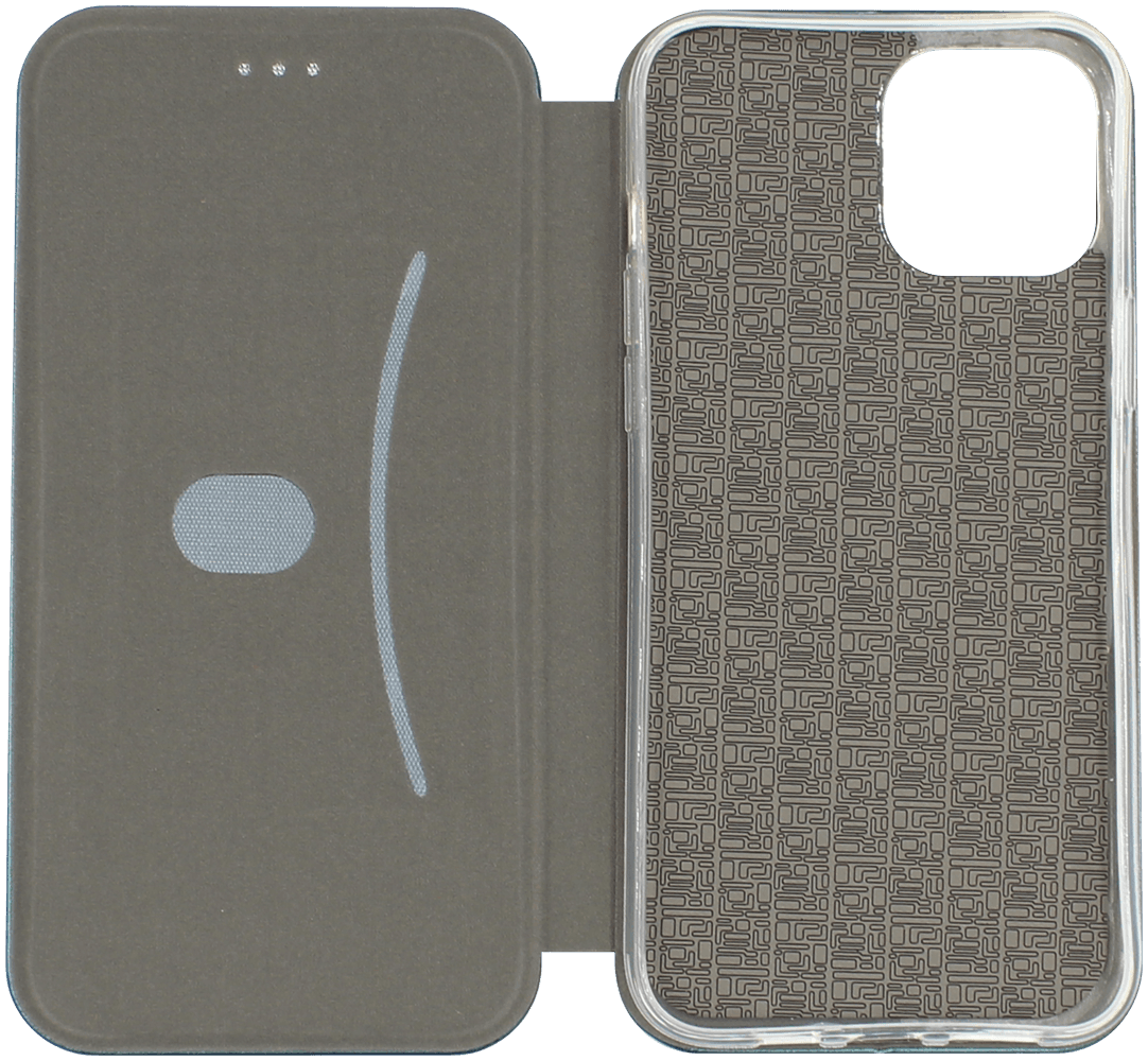 Apple iPhone 12 Pro Max oldalra nyíló mágneses flipes bőrtok prémium minőség sötétzöld