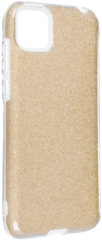 Samsung Galaxy S21 Plus 5G (SM-G996B) szilikon tok csillogó hátlap arany