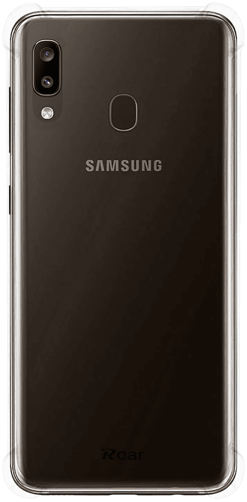 Samsung Galaxy A20 (SM-205) kemény hátlap gyári ROAR légpárnás sarok átlátszó
