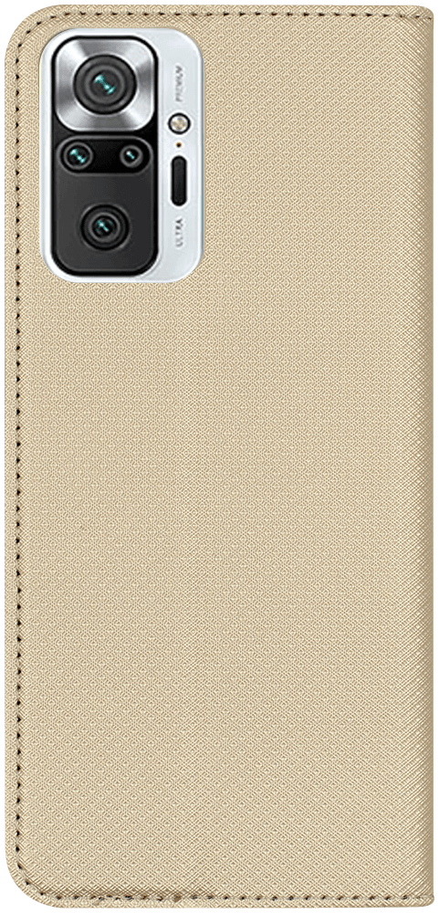 Xiaomi Redmi Note 10 Pro oldalra nyíló flipes bőrtok rombusz mintás arany