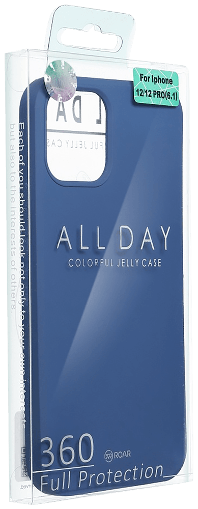 Apple iPhone XS Max szilikon tok gyári ROAR sötétkék