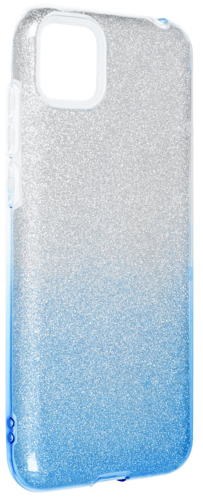 Huawei Y6P szilikon tok csillogó hátlap kék/ezüst