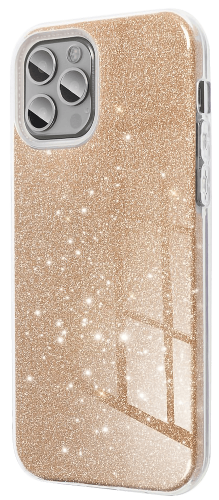 Samsung Galaxy S21 Ultra 5G (SM-G998B) szilikon tok csillogó hátlap arany