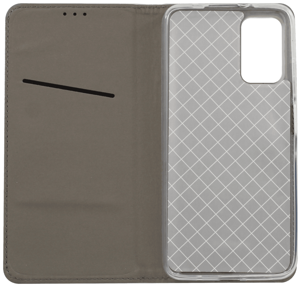 Xiaomi Redmi 9T oldalra nyíló flipes bőrtok rombusz mintás arany