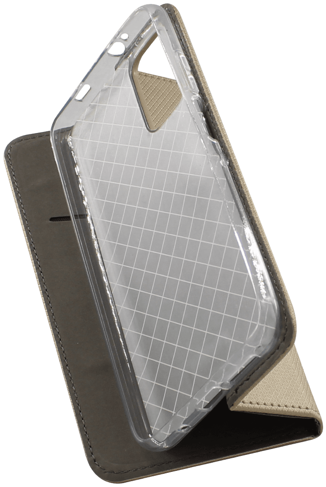 Xiaomi Redmi 9T oldalra nyíló flipes bőrtok rombusz mintás arany