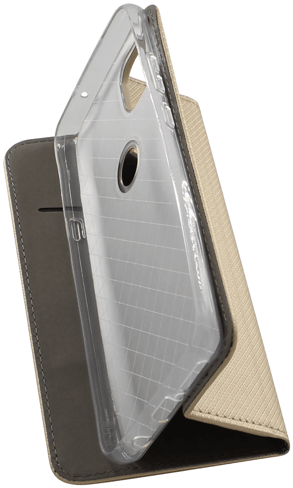 Motorola Moto G 5G oldalra nyíló flipes bőrtok rombusz mintás arany